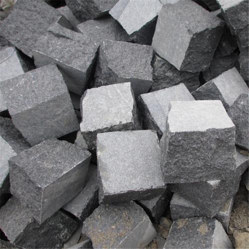 Black Granite Cubes Driveway